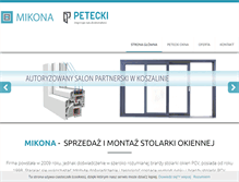 Tablet Screenshot of mikona.pl